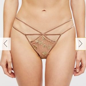 For Love and Lemons Golden Garden Thong